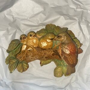 Bossons Charming Bird Family Wall Plaque